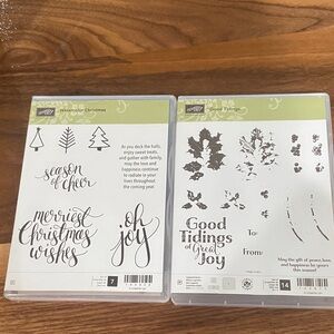 Stampin' Up! Watercolor Christmas and Good Tidings Stamp Set